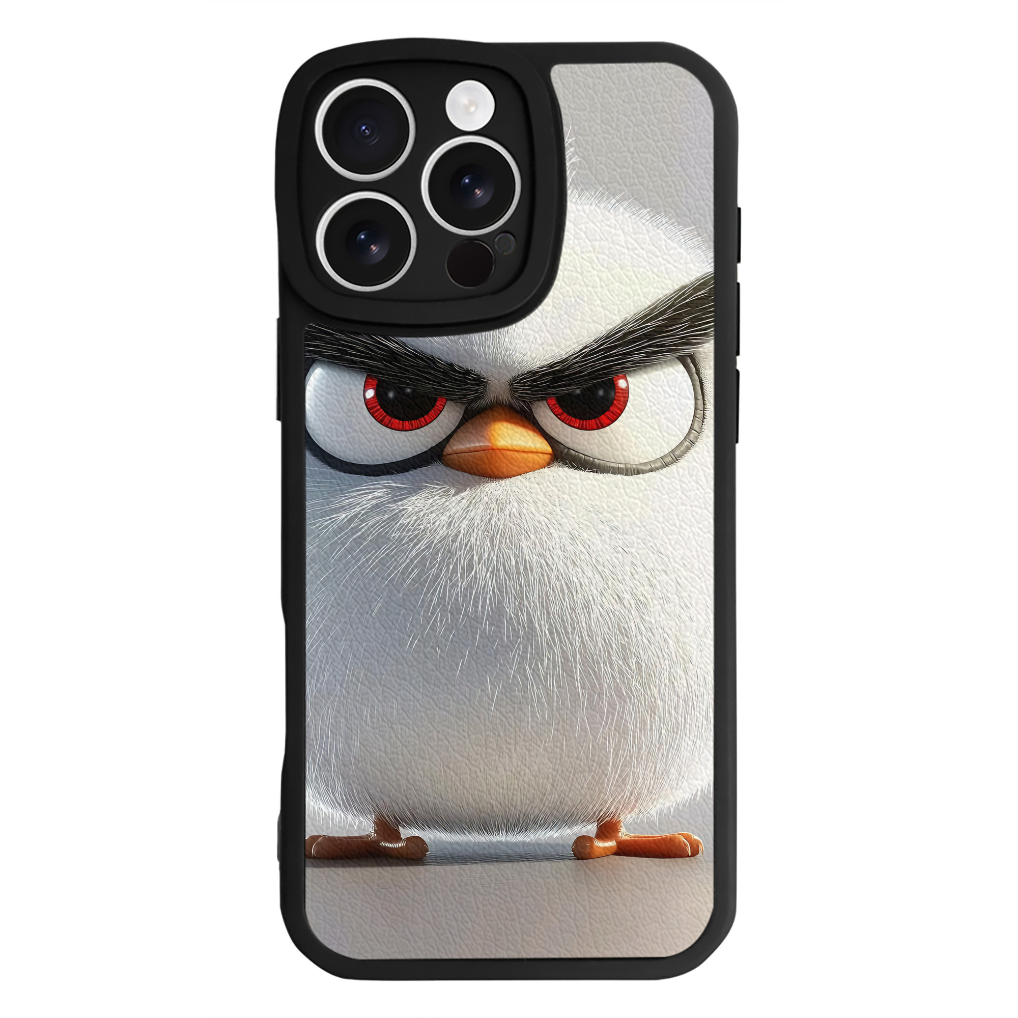 （画像用） Angry Birds アングリーバード 【iPhone 16シリーズ対応】シリコンスマホケース（レザー調） 材質：シリコン